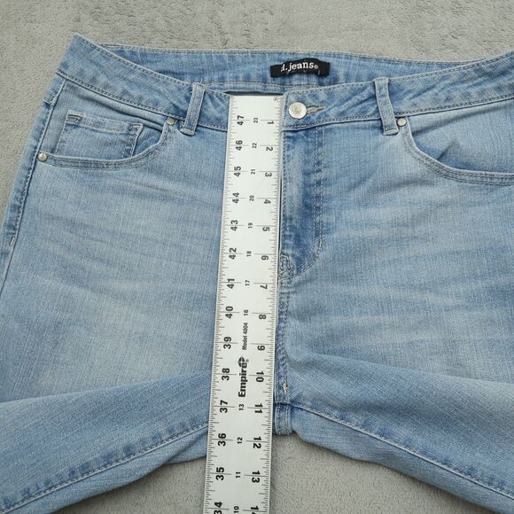 D. Jeans Women's Size 14 Blue High-Rise Straight Denim 31" Inseam Stretch - Picture 9 of 16